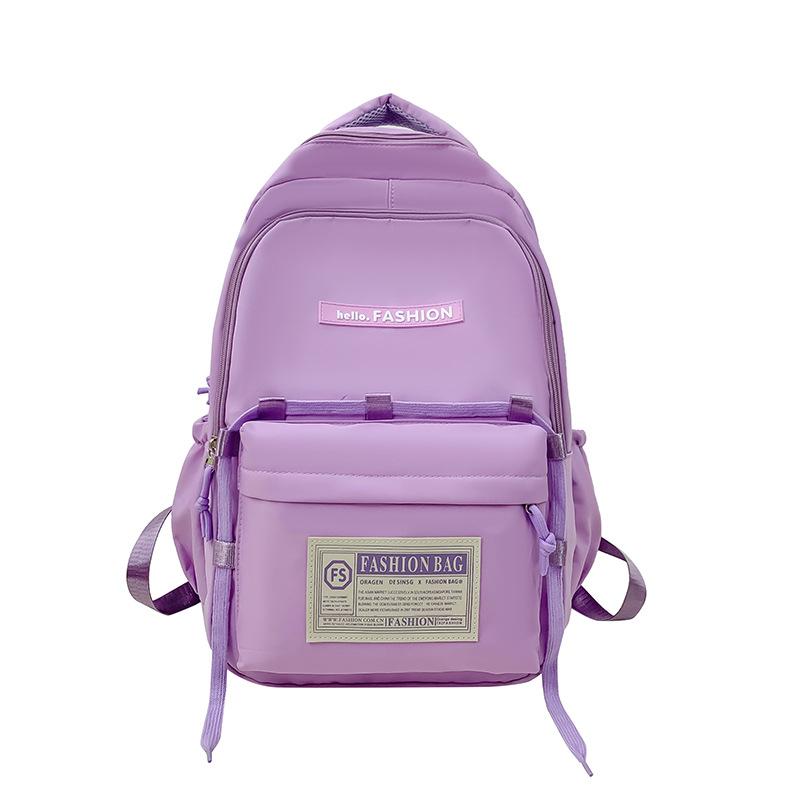 Schoolbag Mori Black and White Versatile Solid Color Backpack Women's Japan and Korea Fashion Schoolbag Men's High School Backpack Women's Backpack 