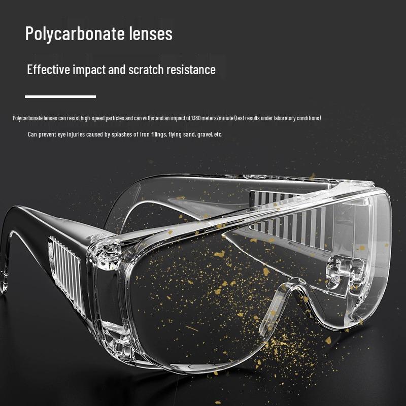 Universal Protective Transparent Goggles - Anti-Saliva, Anti-Impact, Windproof, Dustproof for Men & Women