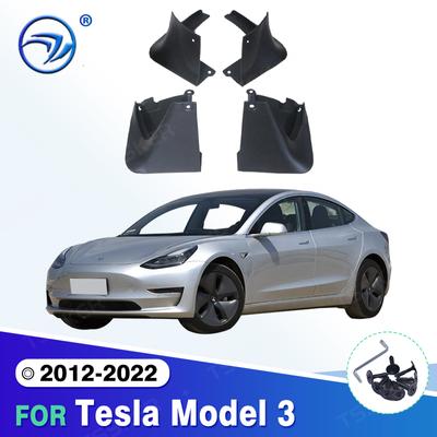 4Pcs/Set Mud Flaps For Tesla Model 3 2012 -  2015 2016 2017 2018    Mudflaps Splash Guards Mud Flap Mudguards