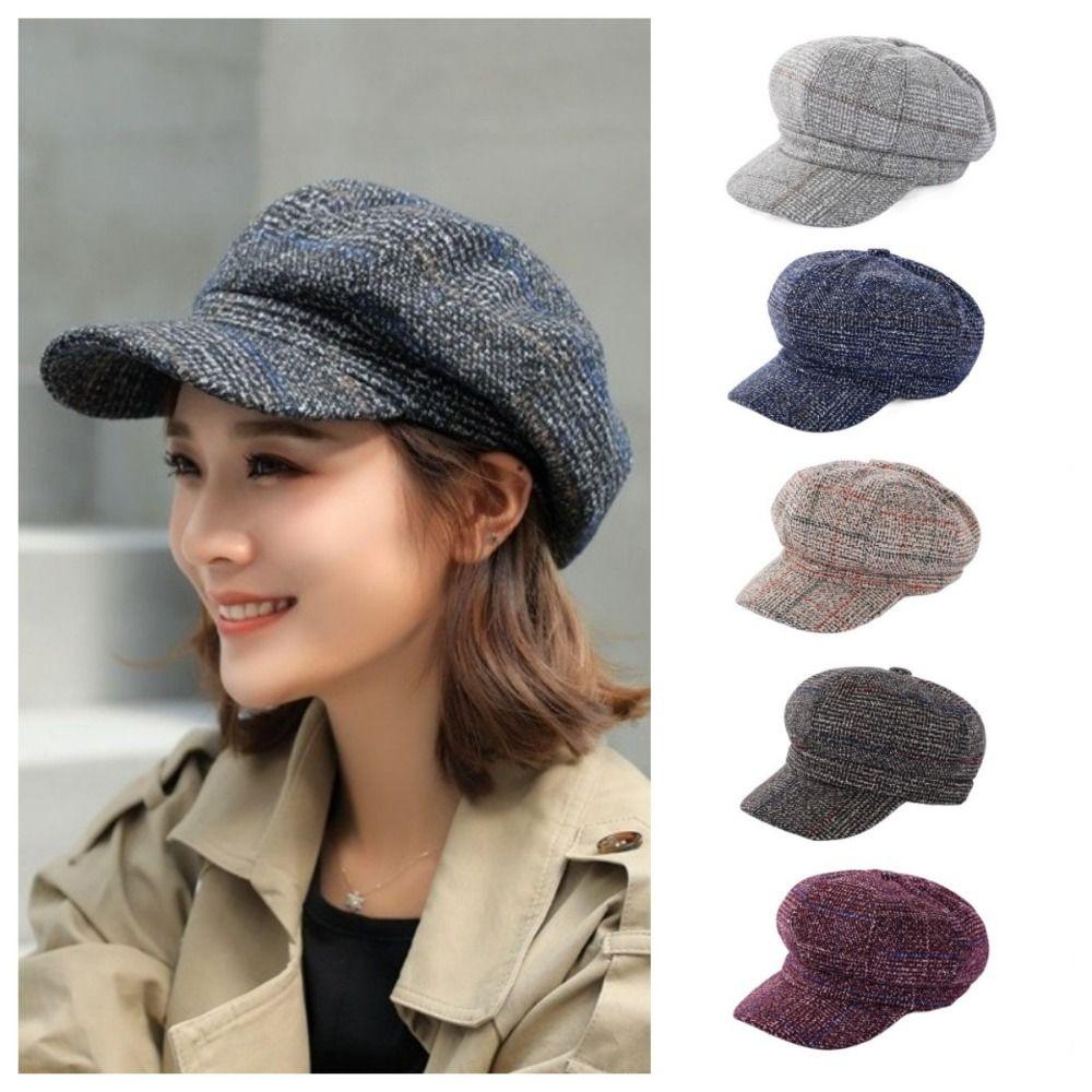 Woolen British Berets Ear Protection Artist Hat Elegant Painter Caps  Autumn