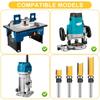 4Pcs 1/4'' Shank Top Bearing Flush Trim Carbide Router Bit Set Milling Cutter