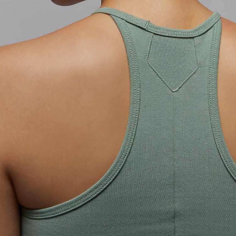 Jordan Solid Color Comfortable Sporty Casual Sleeveless Dress Women Dress Green FN5695-304