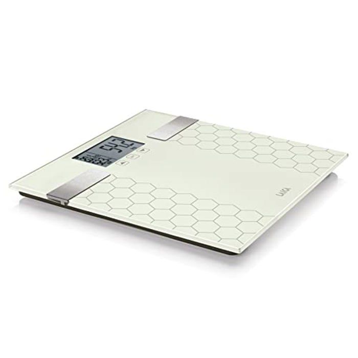 Balance De Bain Électronique - LAICA - PS5014 - Analyseur De Composition Corporelle - 180 Kg - LCD 9,1 X 5,2 Cm