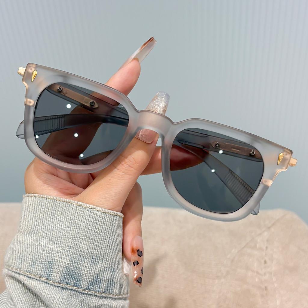 Square casual sunglasses UV protection fashion trend hot-selling driving sunshade versatile personalized sunglasses