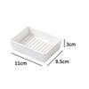 New Ceramic Soap Dish Rectangle Modern Simple Style Soap Holder Portable Durable Hand Soap Holder Countertop