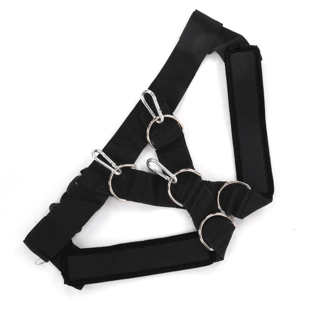 Weight Bearing Shoulder Strap Pulling Sled Harness Vest Resistance Bands with Pulling StrapBlack
