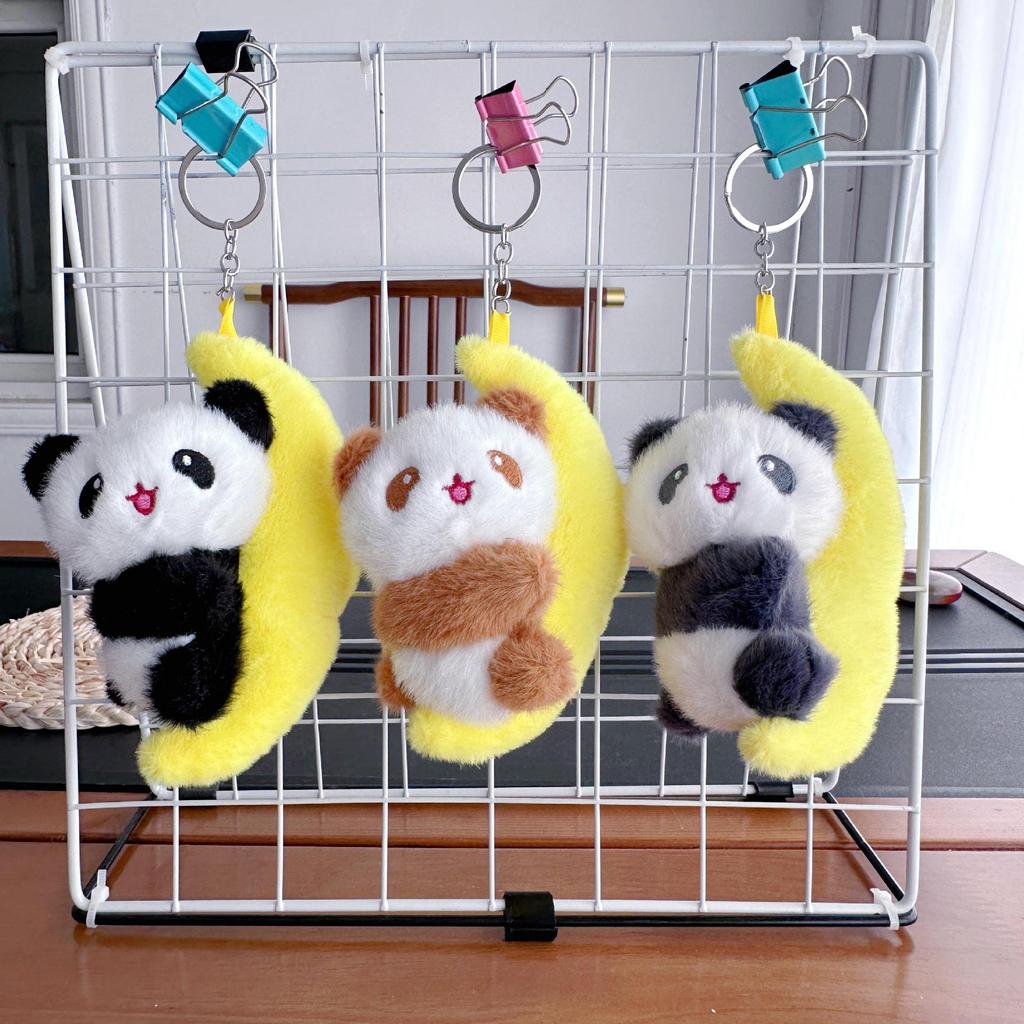 Mini Plush Toy Claw Machine Keychain Charms
