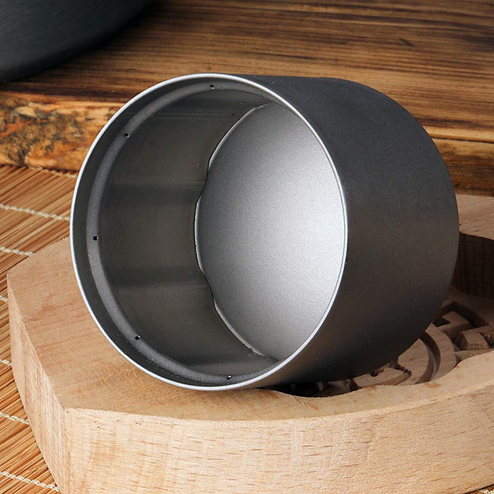 LIXADA Titanium Alcohol Stove, Lightweight, for Camping and Hiking (Titanium) [Alcohol Stove Only]