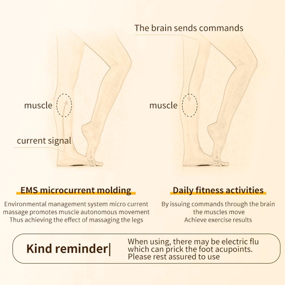 Foot Massage Pad Improve Blood Circulation Calf Edema Muscle Relaxation Relieve Fatigue Slim Legs Rechargeable Foot Massager Mat