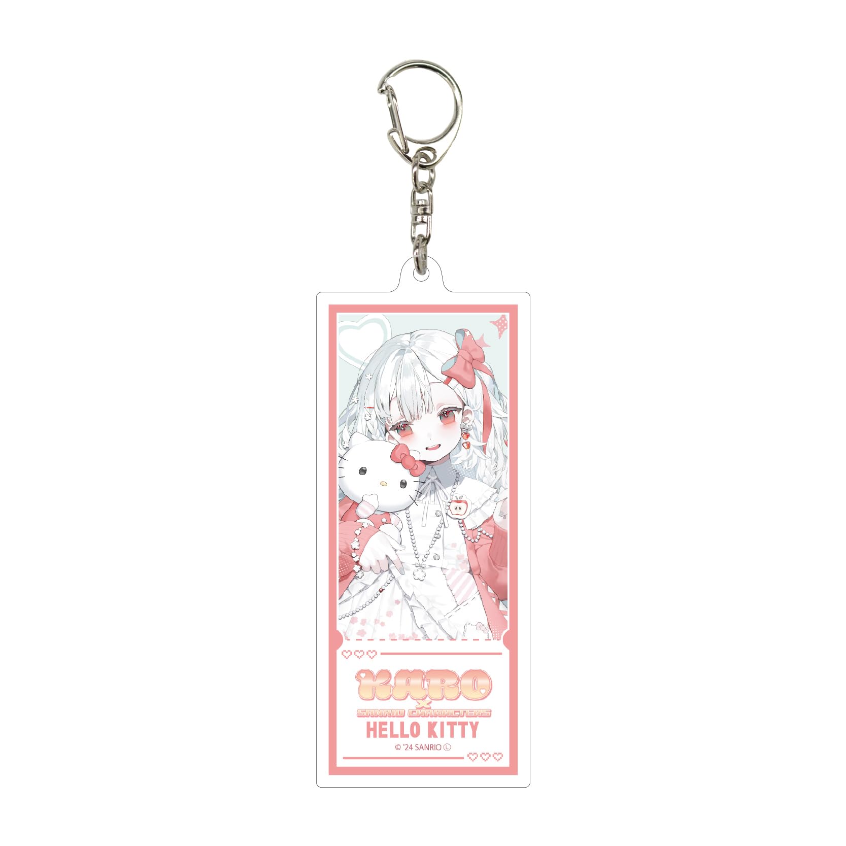 

Natsuro x Sanrio Characters 01 Hello Kitty Large Acrylic Keychain [Collaboration Illustration]