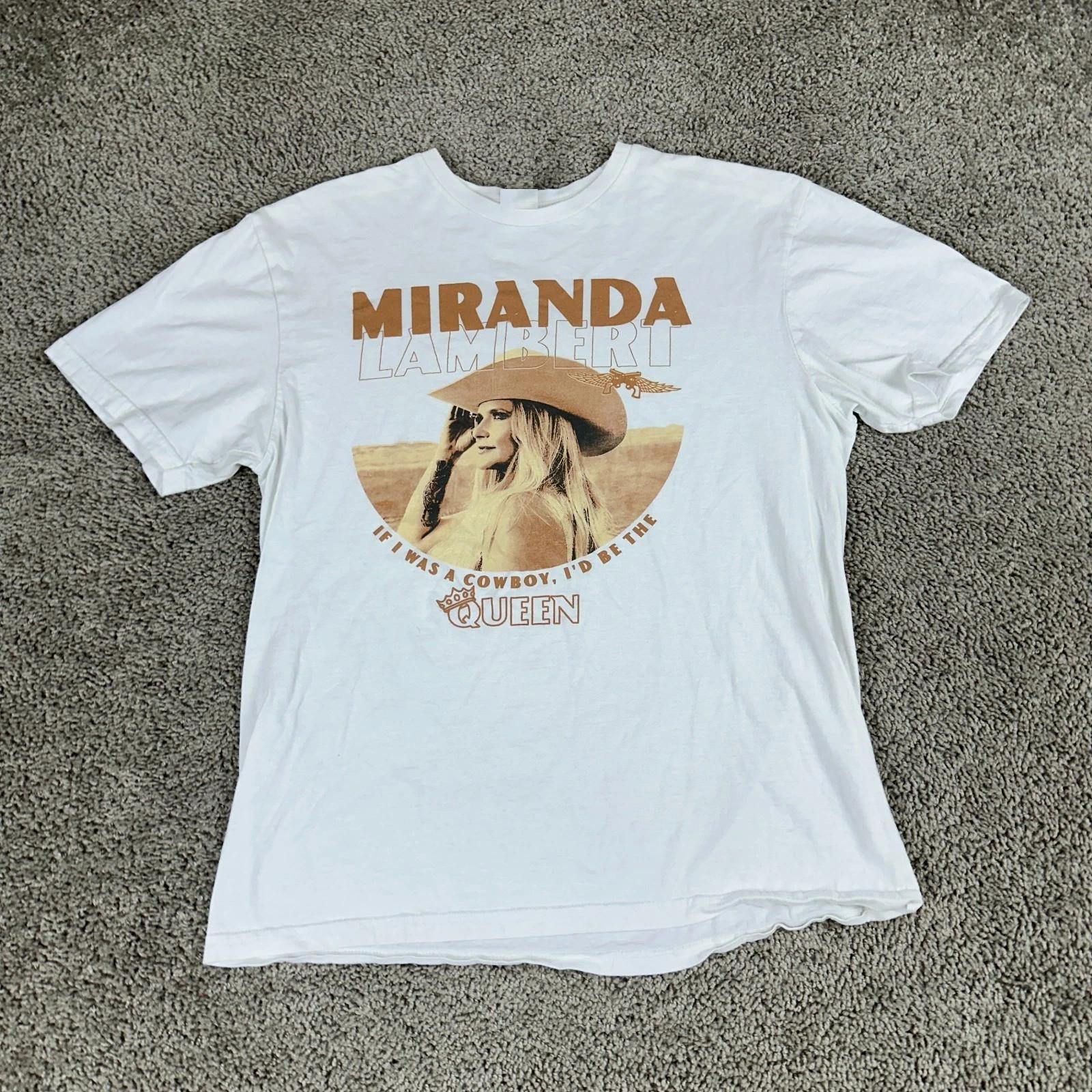 Miranda Lambert If I Was A Cowboy Graphic Multicolor Short Sleeves T Shirt XXXXL