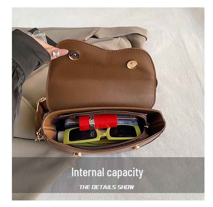 Damska 2025 Retro Teksturowana Mała Torebka: Wszechstronna torba tote, crossbody, na ramię i siodłowa