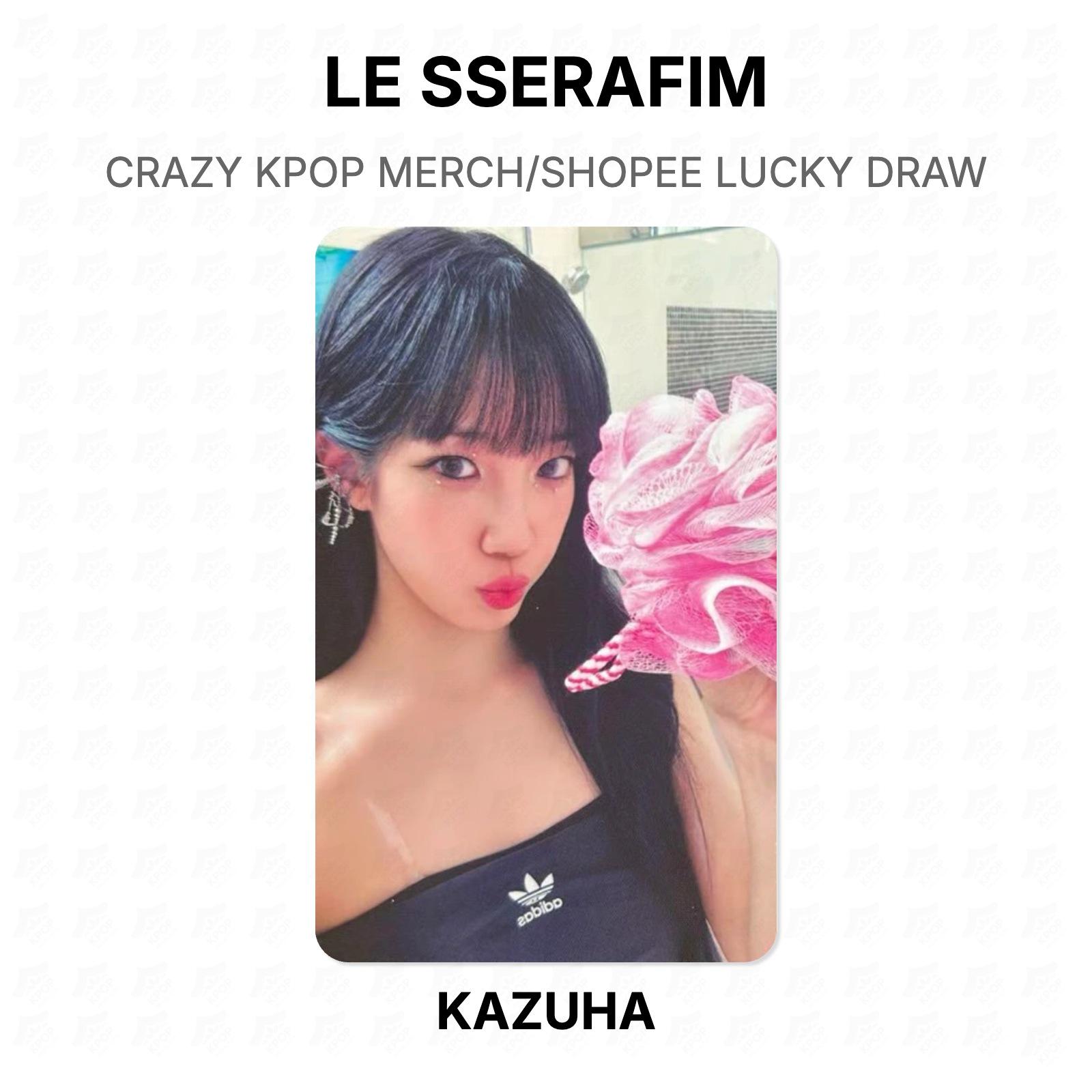 LE SSERAFIM CRAZY KPOP MERCH/SHOPEE LUCKY DRAW Official Photocard KAZUHA