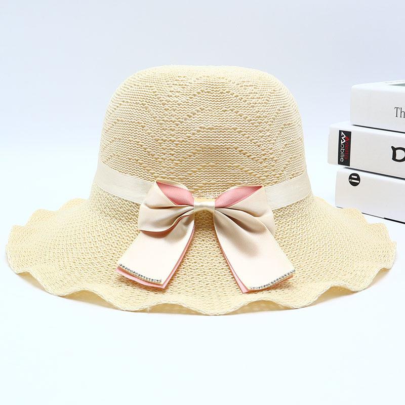 New Straw Hat Women's Outdoor Sunshade Sunscreen Hat Big Brim Trendy Vacation Beach Hat Breathable Cool Hat