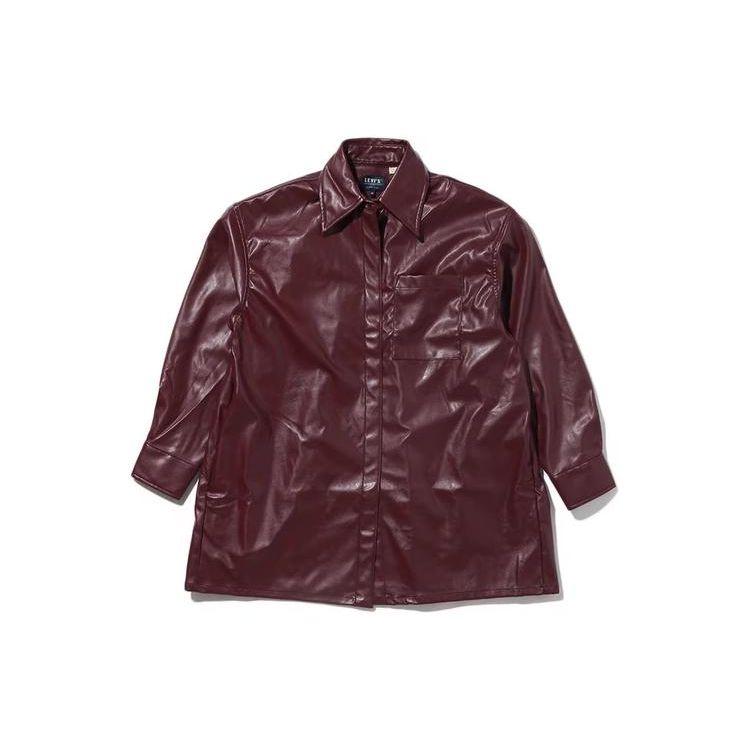 

Levis Высококлассная серия Полуночный синий Американский винтаж Рубашка с длинным рукавом Женские рубашки Красно-коричневый A0319-0000 L