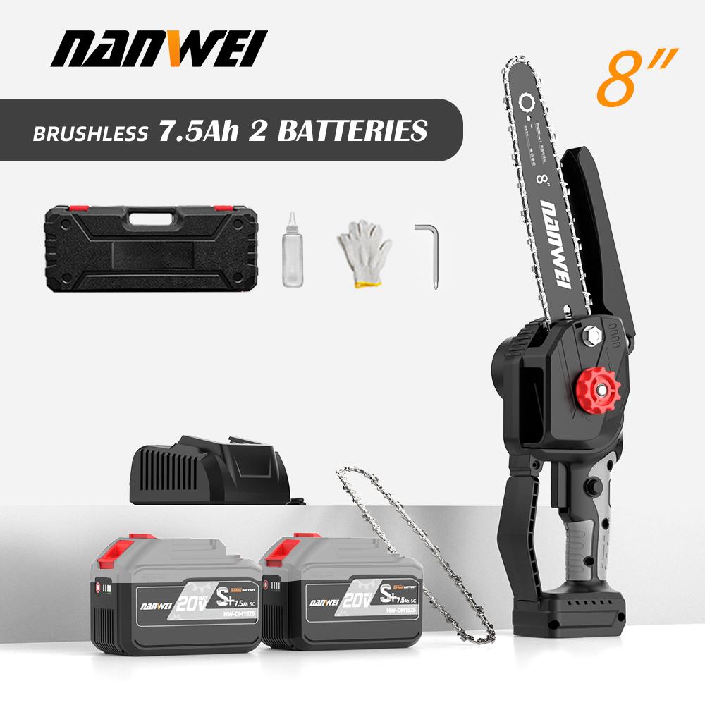 NANWEI 6" /8'' electric chain saw with brushless motor