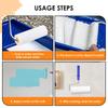 30Pcs Foam Cupboard Paint Roller Cover Versatile High Density Mini Paint Roller Cover With Standard Interface for Wall Ceiling