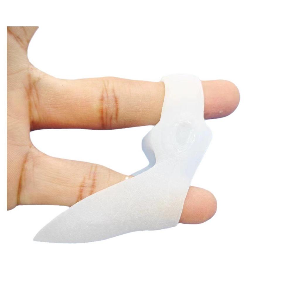 Double Hole Silicone Toe Separator - SEBS Medical Hallux Valgus Corrector for Overlapping Toe Care.