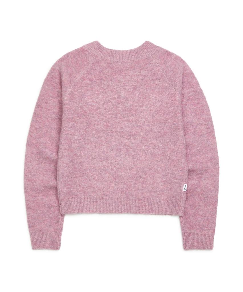 MARK GONZALES Women'S Club Boucle V-Neck Knit - Indi Pink