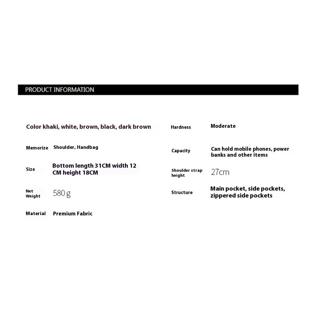 Autumn and Winter Niche Design Toast Bag Portable Bowling Bag Fashionable Large Capacity Casual Versatile Shoulder Armpit Bag