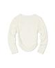 Moa Square Neck Shirred Long Sleeve (Ivory)