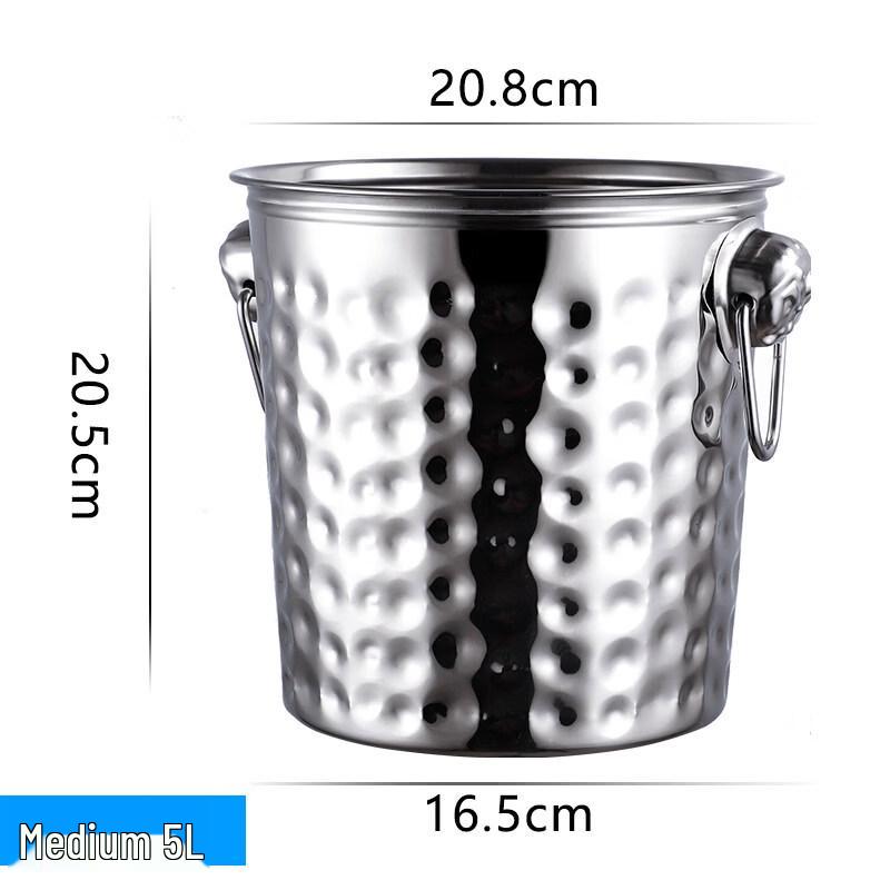 

ZISIZ Stainless Steel Tiger Head Ice Bucket