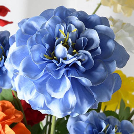 Geranium Flowers UV Resistant Faux Silk Geranium Flower Bouquet with 3 Heads