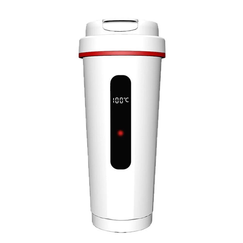 Portable 500ml Car Electric Kettle 12V 24V 316 Stainless Steel Heating Cup Vehicle Auto Boiling Water Warmer Thermos