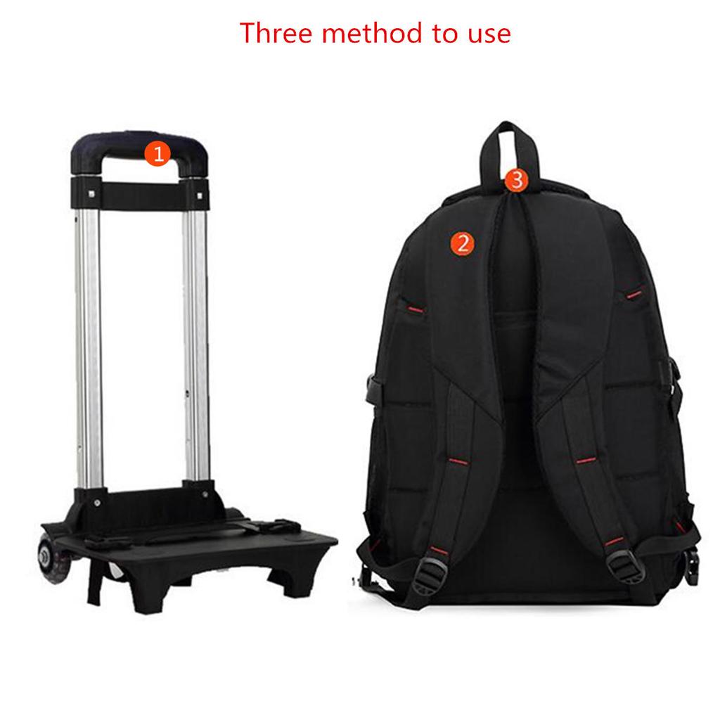 removable wheels for backpack