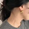The New Classic Copper Alloy Smooth Metal Earrings Are Suitable for Women's Fashion, Korean Jewelry Temperament, and Daily Wear By Girls