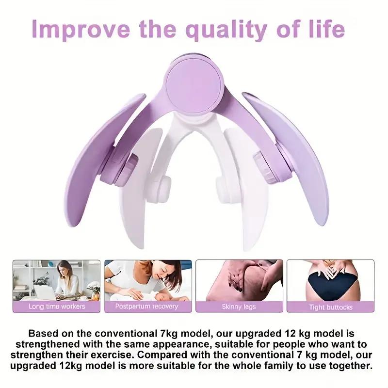 Pelvic Floor Muscle Trainer Beautiful Leg Clamp Non-slip Thickened Yoga Training Auxiliary Equipment Home Fitness Shaping Leg Muscle Trainer