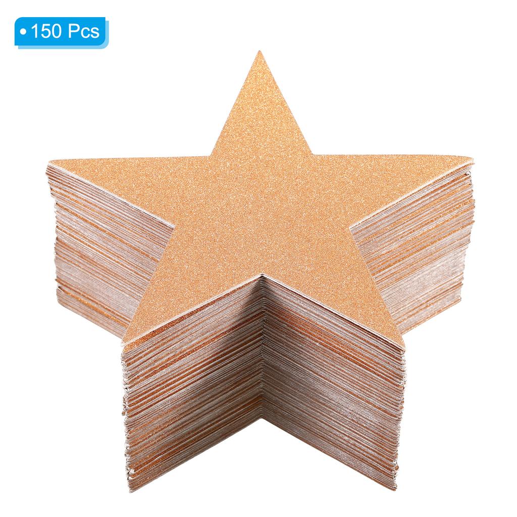 Cutouts Double Printed Paper Glitter Star Confetti Cutouts Cardboard Stars for Bulletin Board Classroom Party 48/60/150pcs