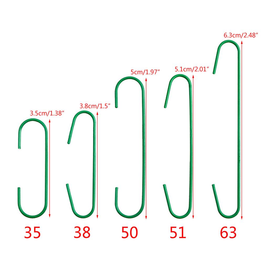 100pcs Christmas Ornament Hooks Metal C-Shaped Hook Holder Christmas Tree Ball Pendant Hanging Decoration for New Year