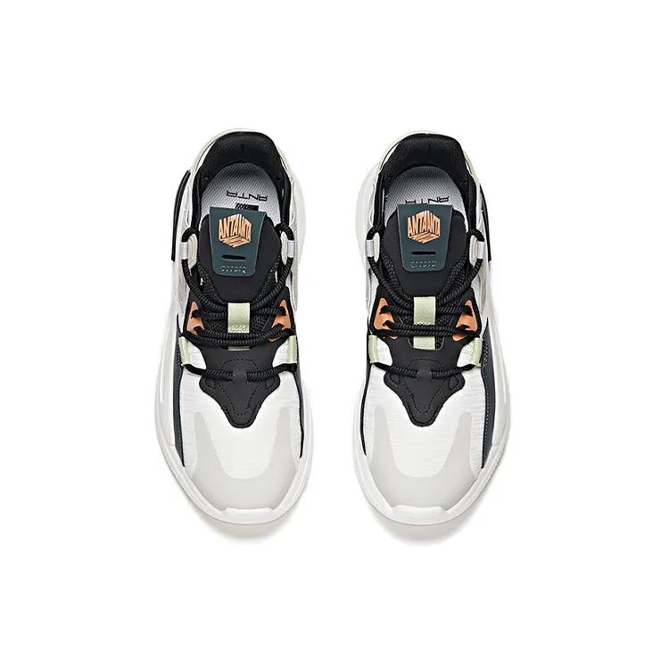 ANTA Life Collection Casual Shoes Men's Low-top White / Forest Green / Shade 1 Gray (Unisex) Casual Shoes 112048808 2