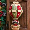 Weiche Stoff Bastelbedarf Weihnachten Heißluftballon DIY-Set, 3D Filz Hängende Dekoration Nähen Nikolaus Projekte für Erwachsene Schneemann Rentier