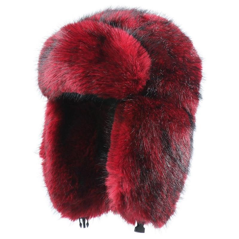 

Windproof Trapper Cap Cold Earflaps Hat For Cyclists Hikers Commuters Outdoor Snow Activity Headwear кларет