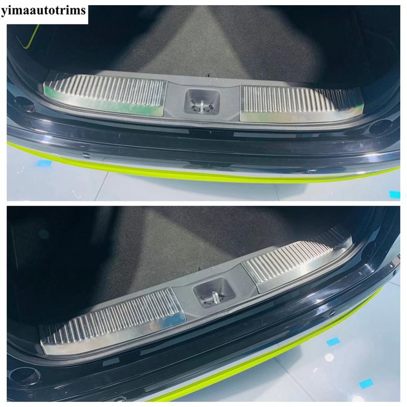 For Honda HR-V HRV Vezel  Rear Bumper Sill Scuff Plate Protector Guard Cover Trim Overlay Car Stainless Steel Accessories