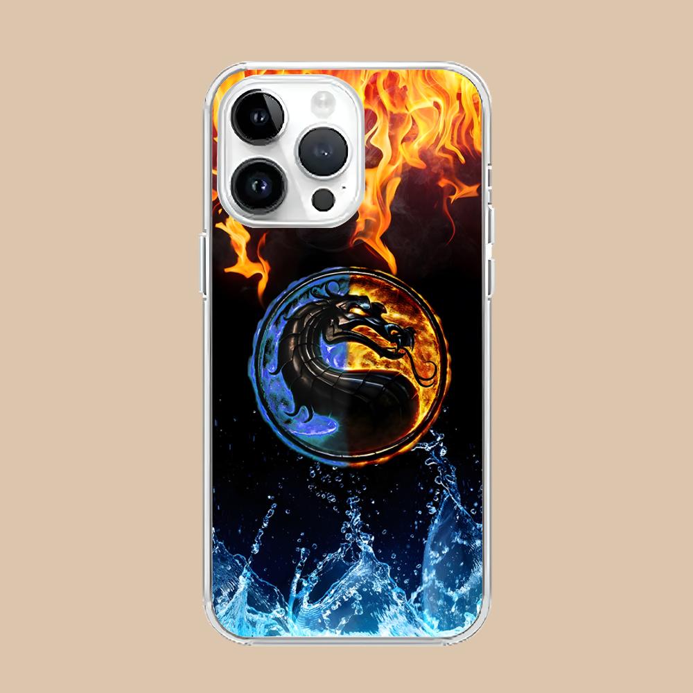 Mortal Kombat Phone Case for iPhone 16 15 14 13 12 11 X XR XS Pro Max Plus Mini Clear Transparent Cellphones Smartphone Cover