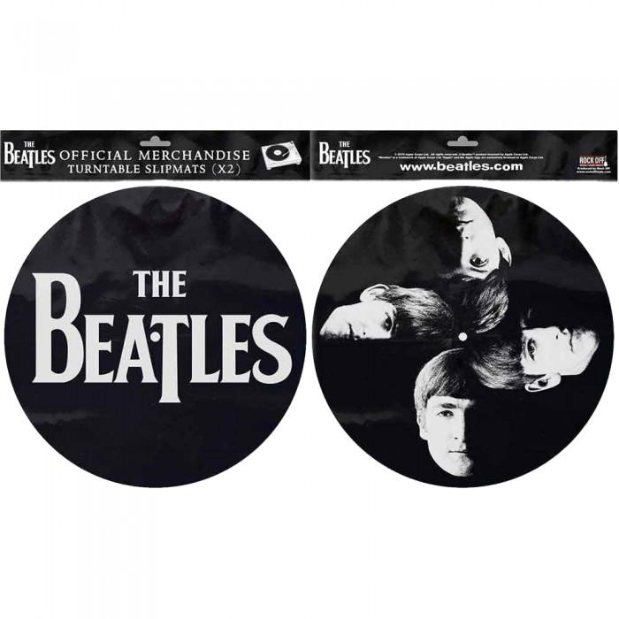 The Beatles Faces Drop T Logo Turntable Slipmat (Pack of 2)