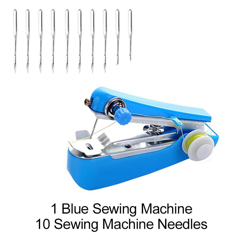 Sewing Tools Mini Sewing Machine with Replace Needles Multiple Colors Household Manual Repair Clothes Simply Needleworks Set ZYF