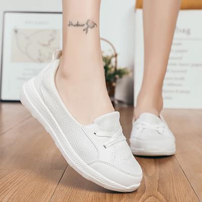 Letnie Wiosenne Jesienne Codzienne Trampki Siatkowe Oddychające Wygodne Okrągły Nosek Nowa Codzienna Moda Okrągły Nosek Płaskie Buty do Chodzenia