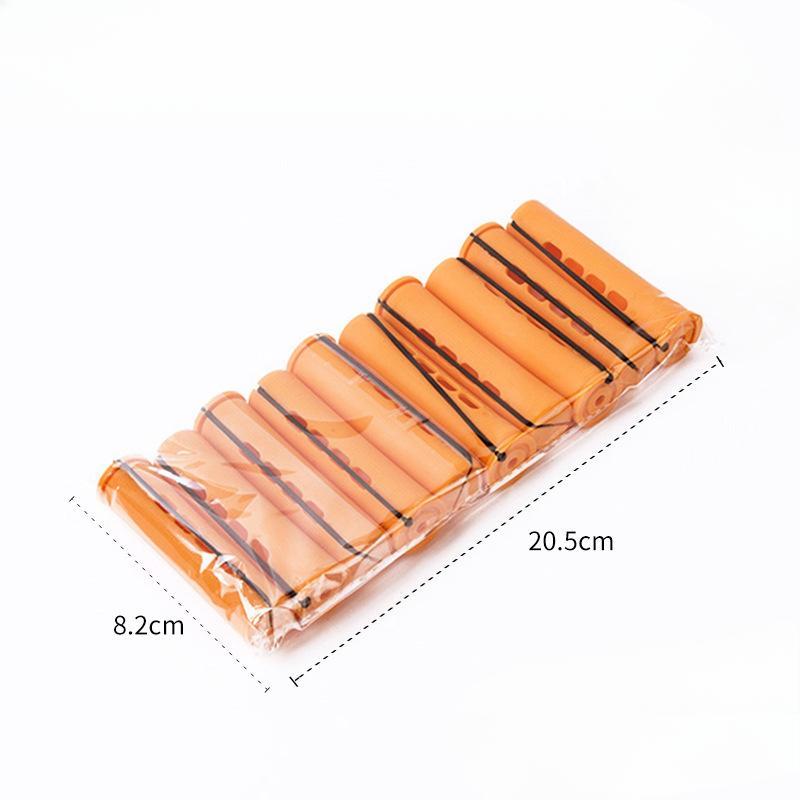 10pcs Hair Cold Roller Heatless Curling Curlers Hair Heatless Curling Rods Magic Hair Curlers Without Heat Wave Curly Perm Rods
