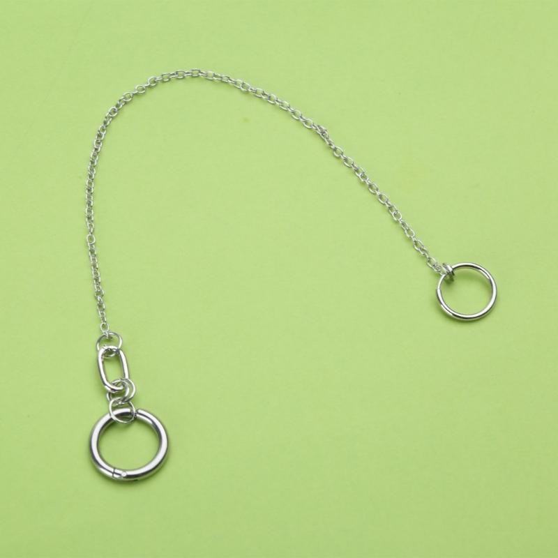 1 Set Fake Piercing Lip Clip Earring Punk Chain Linked Earrings Hinged Lip Ring Accessories Stainless Steel Material