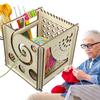 Crochet Yarn Bowl Wooden Yarn Dispenser Bowl All-in-one Wooden Yarn Bowl Crochet Yarn Holder And Storage Craft Knitting Holder