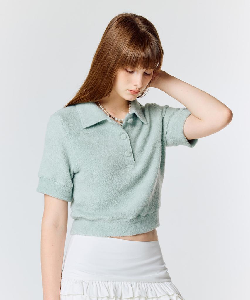 LARTIGENT L15 Terry Collar T-Shirt(Mint)