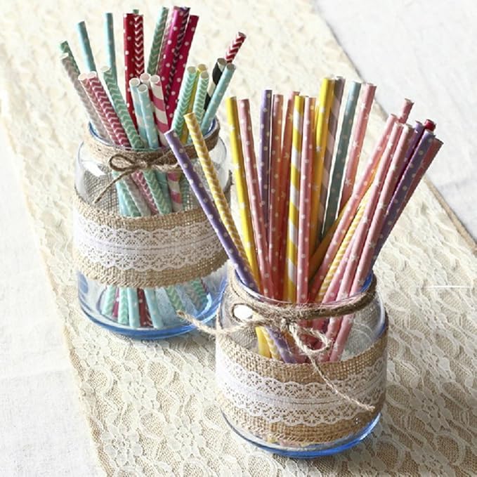 Multi Purpose Burlap Hessian Ribbon With Lace Detail Multi Purpose Uses Decor Natural Burlap Wedding