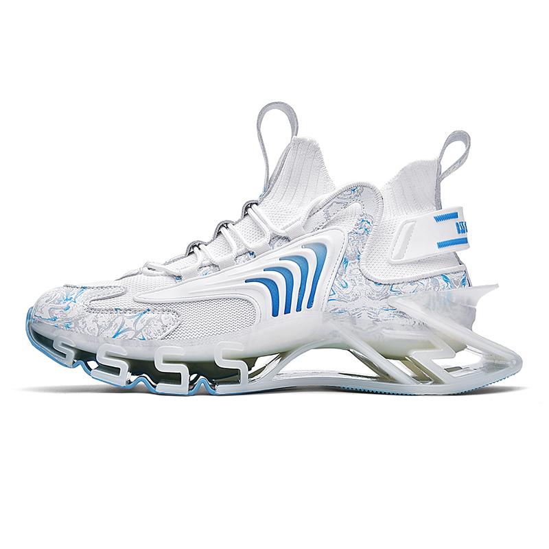 Pánské tenisky Létající Tkané Ležérní Sportovní Všestranné Pánské boty Boty větší velikosti Absorpce TPU Sole Air 46