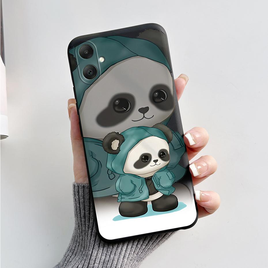 For Samsung Galaxy A06 Case TPU Cute Panda Soft Silicone Back Cover Phone Cases For Samsung A06 GalaxyA06 A 06 Protective fundas