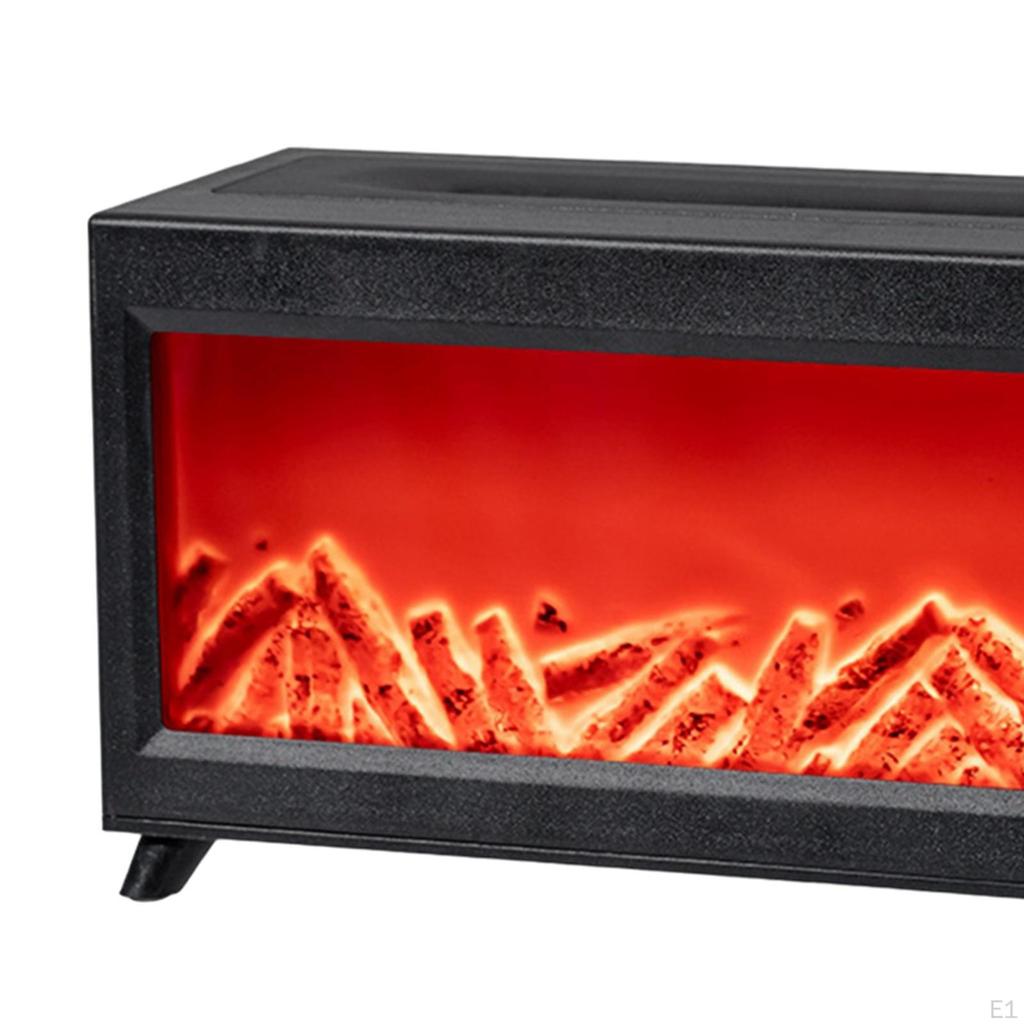 Plamenový aroma difuzér Zvlhčovač Stolní mlha pro kancelářský stůl Domov Černý