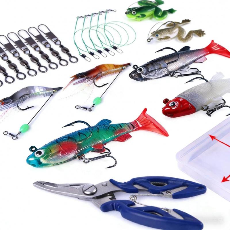 High Simulation Lure Set Long Casting Jigging Spinner Soft Bait Minnow Combination Full Swimming Layer Lure Fishing Gear Set